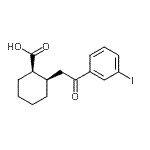 CAS#: 736136-48-4, (1R,2R)-2-[2-(3-Iodophenyl)-2-oxoethyl]cyclohexanecarboxylic acid