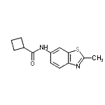 CAS#: 736149-86-3, N-(2-Methyl-1,3-benzothiazol-6-yl)cyclobutanecarboxamide