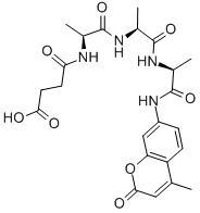 CAS 登录号：73617-90-0， N-(3-羧基-1-氧代丙基)-L-丙氨酰-L-丙氨酰-N-(4-甲基-2-氧代-2H-1-苯并吡喃-7-基)-L-丙氨酰胺