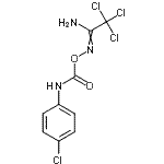 CAS 登录号：73623-04-8， 2,2,2-三氯-N'-{[(4-氯苯基)氨基甲酰]氧基}乙脒