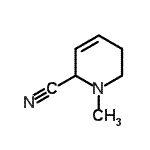 CAS#: 73657-66-6, 1-Methyl-1,2,5,6-tetrahydro-2-pyridinecarbonitrile