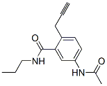 CAS 登录号：73664-66-1， 5-乙酰氨基-N-丙基-2-丙-2-炔基苯甲酰胺