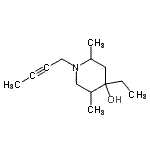 CAS#: 736865-39-7, 1-(2-Butyn-1-yl)-4-ethyl-2,5-dimethyl-4-piperidinol