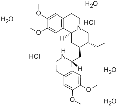 CAS#: 73713-75-4, 2-[(6,7-Dimethoxy-1,2,3,4-Tetrahydroisoquinolin-1-Yl)Methyl]-3-Ethyl-9,10-Dimethoxy-2,3,4,6,7,11b-Hexahydro-1H-Pyrido[2,1-a]Isoquinoline Tetrahydrate Dihydrochloride