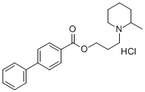 CAS#: 73728-81-1, 3-(2-Methylpiperidin-1-Ium-1-Yl)Propyl 4-Phenylbenzoate Chloride