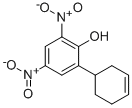 CAS 登录号：73758-38-0， 2-(1-环己-3-烯基)-4,6-二硝基苯酚