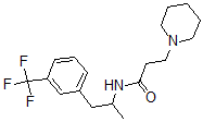 CAS 登录号：73826-20-7， 3-哌啶-1-基-N-[1-[3-(三氟甲基)苯基]丙-2-基]丙酰胺