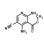CAS 登录号：73832-93-6， 甲基2,4-二氨基-5-氰基烟酸酯