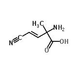 CAS 登录号：73838-87-6， (3E)-2-氨基-4-氰基-2-甲基-3-丁烯酸