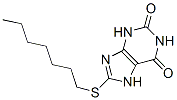 CAS 登录号：73840-30-9， 8-庚基硫基-3,7-二氢嘌呤-2,6-二酮