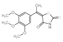 CAS#: 73855-62-6, 2-Sulfanylidene-5-[1-(3,4,5-Trimethoxyphenyl)Ethylidene]-1,3-Thiazolidin-4-One