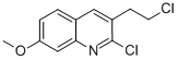 CAS 登录号：73863-51-1， 2-氯-3-(2-氯乙基)-7-甲氧基喹啉