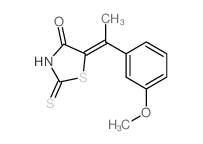 CAS#: 73873-85-5, (5Z)-5-[1-(3-Methoxyphenyl)Ethylidene]-2-Sulfanylidene-1,3-Thiazolidin-4-One