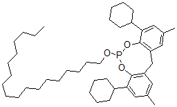 CAS#: 73912-20-6, 4,8-Dicyclohexyl-2,10-dimethyl-6-(octadecyloxy)-12H-dibenzo[d,g][1,3,2]dioxaphosphocine