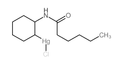 CAS 登录号：73926-88-2， 氯-[(1R,2R)-2-(己酰氨基)环己基]汞