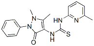 CAS#: 73953-57-8, 1-(1,5-Dimethyl-3-Oxo-2-Phenylpyrazol-4-Yl)-3-(6-Methylpyridin-2-Yl)Thiourea
