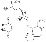 CAS 登录号：73953-98-7， 3-(10,11-二氢-5H-二苯并(a,d)环庚烯-5-基氧基)-莨菪烷-8-丙酰胺肟二(马来酸氢盐)