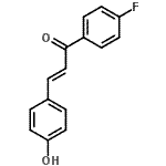 CAS 登录号：7397-22-0， (2E)-1-(4-氟苯基)-3-(4-羟基苯基)-2-丙烯-1-酮