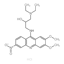 CAS#: 73972-50-6, 1-Diethylamino-3-[(2,3-Dimethoxy-6-Nitroacridin-9-Yl)Amino]Propan-2-Ol Hydrochloride