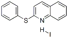 CAS 登录号：73987-43-6， 2-苯基硫基喹啉氢碘酸盐