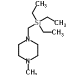 CAS 登录号：73992-99-1， 1-甲基-4-[(三乙基硅烷基)甲基]哌嗪