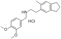 CAS 登录号:74038-91-8, N-(3,4-二甲氧基苄基)-5-甲基茚满-6-乙胺盐酸盐