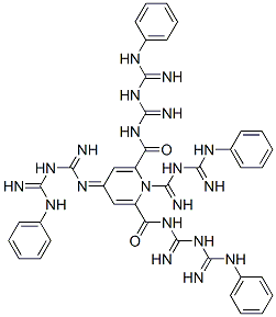 CAS#: 74050-92-3, 1,4-Dihydro-4-[3-(phenylamidinoamidino)imino]-N,N-1-tris(phenylamidinoamidino)-2,6-Pyridinedicarboxamide