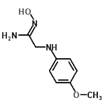 CAS 登录号：740750-66-7， N-羟基-2-[(4-甲氧基苯基)氨基]乙脒