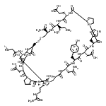 CAS#: 740980-24-9, 3-[(1R,6R,9S,12S,15S,21S,24S,27S,30S,33R,36S,39S,45S,48S,53R)-30-(2-Amino-2-oxoethyl)-9-sec-butyl-36-(3-carbamimidamidopropyl)-6-carbamoyl-24,45-bis(carboxymethyl)-53-(glycylamino)-27-(4-hydroxybenzyl)-48-(hydroxymethyl)-21-(1H-imidazol-4-ylmethyl)-8,11,14,20,23,26,29,32,35,38,44,47,50,52-tetradecaoxo-3,4,55,56-tetrathia-7,10,13,19,22,25,28,31,34,37,43,46,49,51-tetradecaazatetracyclo[31.17.7.0<sup>15,19</sup>.0<sup>39,43</sup>]heptapentacont-12-yl]propanoic acid