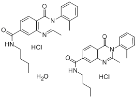 CAS#: 74101-62-5, N-Butyl-2-Methyl-3-(2-Methylphenyl)-4-Oxoquinazoline-7-Carboxamide Hydrochloride