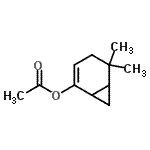 CAS#: 741271-28-3, 5,5-Dimethylbicyclo[4.1.0]hept-2-en-2-yl acetate