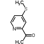 CAS 登录号：741287-56-9， 1-[4-(甲硫基)-2-吡啶基]乙酮