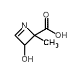 CAS 登录号：741681-63-0， 3-羟基-2-甲基-2,3-二氢-2-氮杂环丁二烯羧酸
