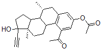 CAS#: 74178-54-4, [(7R,13S)-1-Acetyl-17-Ethynyl-17-Hydroxy-7,13-Dimethyl-7,8,9,11,12,14,15,16-Octahydro-6H-Cyclopenta[a]Phenanthren-3-Yl] Acetate