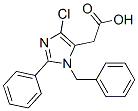 CAS#: 74207-77-5, 2-[5-Chloro-2-Phenyl-3-(Phenylmethyl)Imidazol-4-Yl]Acetic Acid