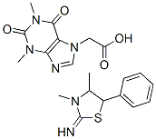 CAS#: 74347-30-1, 2-Imino-3,4-dimethyl-5-phenylthiazolidine theophyllin-7-yl acetate