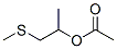 CAS 登录号：74586-09-7， 1-[(甲硫基)甲基]乙基乙酸酯