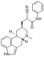 CAS 登录号：74627-30-8， (8-beta)-alpha-氰基-6-甲基-N-苯基-麦角灵-8-丙酰胺