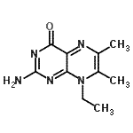 CAS 登录号：746556-62-7， 2-氨基-8-乙基-6,7-二甲基-4(8H)-蝶啶酮