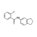 CAS#: 746614-43-7, N-(2,3-Dihydro-1H-inden-5-yl)-2-fluorobenzamide