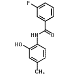 CAS 登录号：746615-81-6， 3-氟-N-(2-羟基-4-甲基苯基)苯甲酰胺