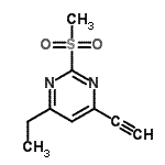 CAS#: 746620-56-4, 4-Ethyl-6-ethynyl-2-(methylsulfonyl)pyrimidine
