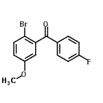 CAS 登录号：746651-88-7， (2-溴-5-甲氧基苯基)(4-氟苯基)甲酮