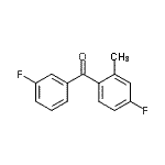 CAS#: 746651-91-2, (4-Fluoro-2-methylphenyl)(3-fluorophenyl)methanone