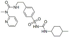 CAS 登录号：74680-07-2， 1-甲基-3-[2-[4-[(4-甲基环己基)氨基甲酰基磺酰基]苯基]乙基]-1-吡啶-2-基脲