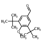CAS#: 74684-38-1, 4-Methoxy-3,5-bis(2-methyl-2-propanyl)benzaldehyde