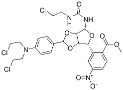 CAS#: 74692-68-5, 1-(2,3-O-(p-(bis(2-chloroethyl)amino)benzylidene)-D-ribofuranos-2-yl)-3-(2chloroethyl)-Urea  5'-(p-nitrobenzoate)