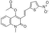 CAS#: 74693-57-5, [1-Methyl-3-[(E)-2-(5-Nitrothiophen-2-Yl)Ethenyl]-2-Oxoquinolin-4-Yl] Acetate