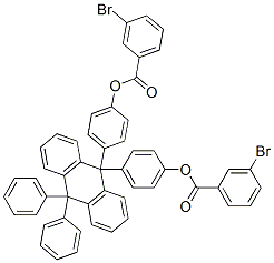 CAS#: 7470-29-3, [4-[9-[4-(3-Bromobenzoyl)Oxyphenyl]-10,10-Diphenyl-Anthracen-9-Yl]Phenyl] 3-Bromobenzoate