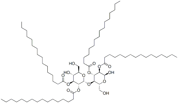 CAS 登录号：74764-16-2， [(2R,3S,4R,5R)-2,5,6-三(棕榈酰氧基)-1-氧代-4-[(2R,3R,4S,5S,6R)-3,4,5-三羟基-6-(羟基甲基)四氢吡喃-2-基]氧基己烷-3-基]十六烷酸酯